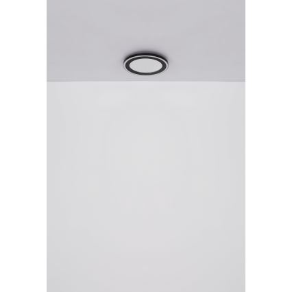 Globo - LED Griestu lampa LED/24W/230V 4000K d. 34 cm melna