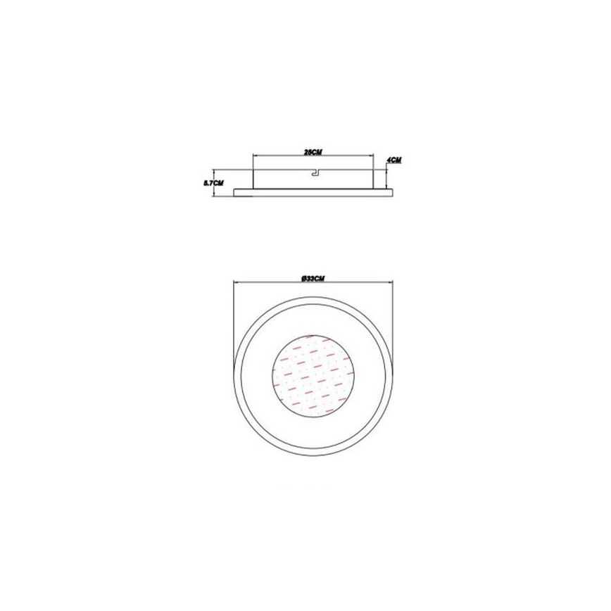 Globo - LED Griestu lampa LED/24W/230V 2700/4500/6500K d. 33 cm
