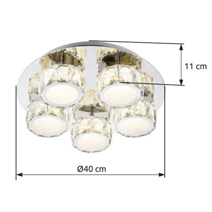 Globo - LED Aptumšojama griestu lampa LED/40W/230V 4000K d. 40 cm