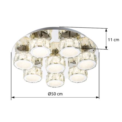 Globo - LED Aptumšojama griestu lampa LED/64W/230V 4000K d. 50 cm