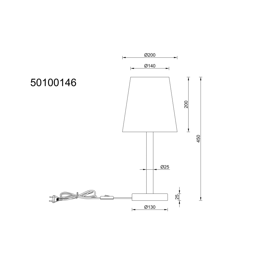 Globo - Galda lampa 1xE14/25W/230V