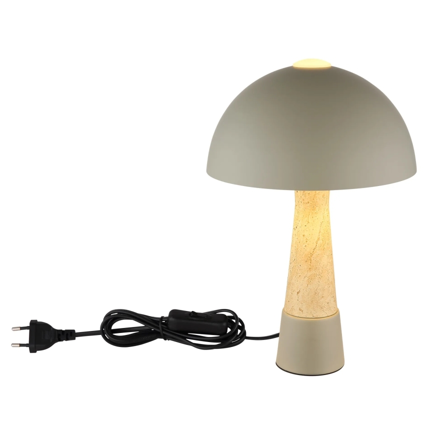 Globo - Galda lampa 1xE27ILLU/40W/230V pelēka
