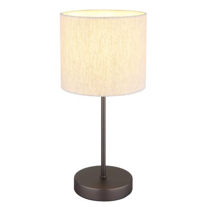 Globo - Galda lampa 1xE27/25W/230V melna/bēša