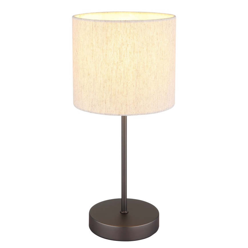Globo - Galda lampa 1xE27/25W/230V melna/bēša