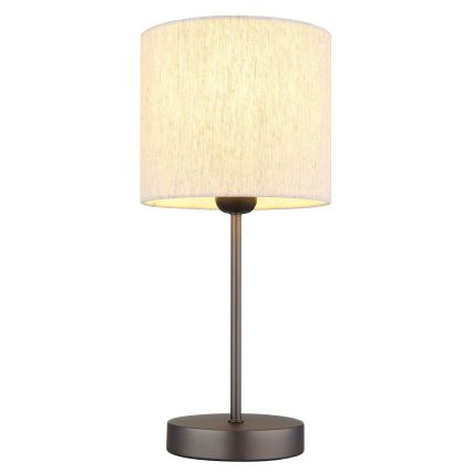 Globo - Galda lampa 1xE27/25W/230V melna/bēša
