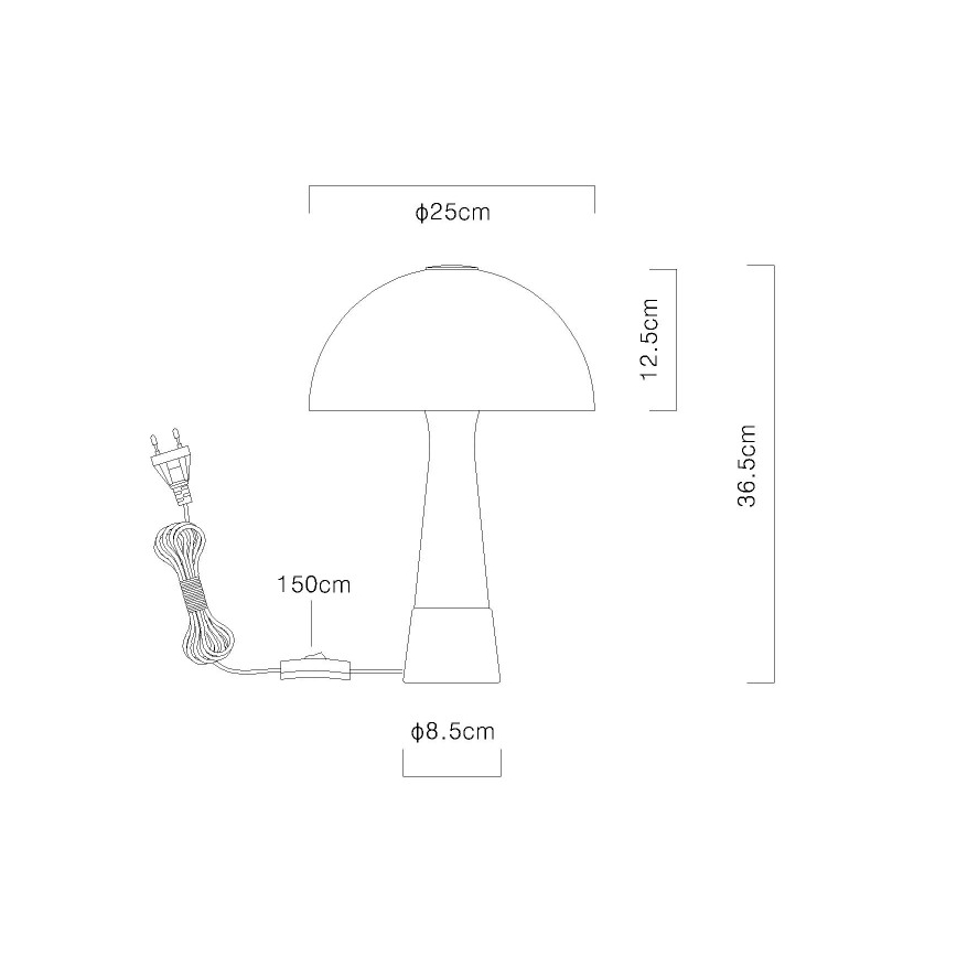 Globo - Galda lampa 1xE27ILLU/40W/230V bēša