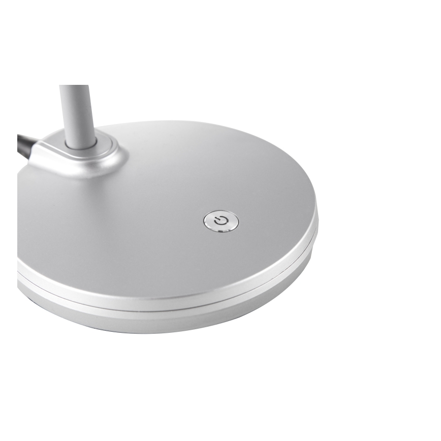 Globo - LED regulējama elastīga pieskāriena galda lampa LED/4,6W/230V sudraba krāsā
