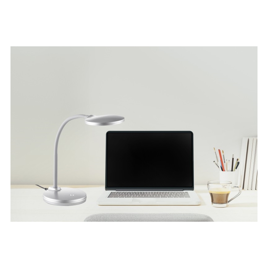 Globo - LED Aptumšojama pielāgojama skārienvadāma galda lampa LED/4,6W/230V sudraba