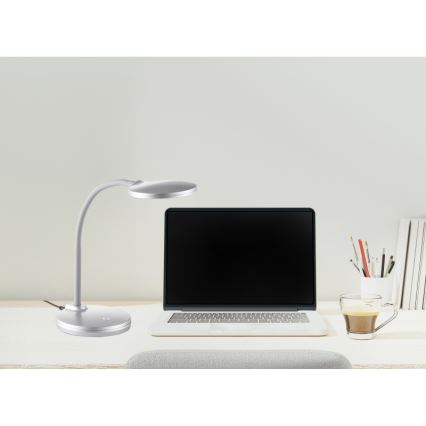 Globo - LED Aptumšojama skārienvadāma galda lampa LED/4W/230V sudraba