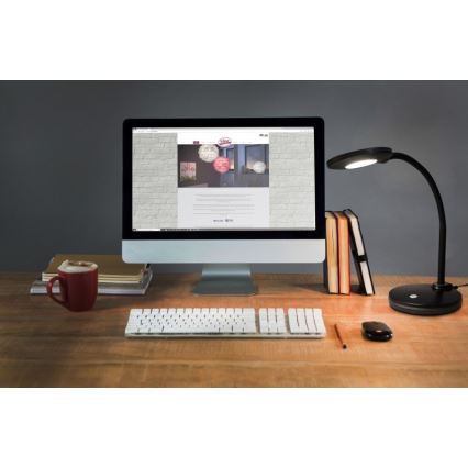 Globo - LED regulējama pieskāriena galda lampa LED/4,6W/230V melna