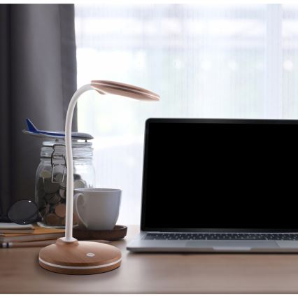 Globo - LED regulējama elastīga pieskāriena galda lampa LED/4,6W/230V brūna
