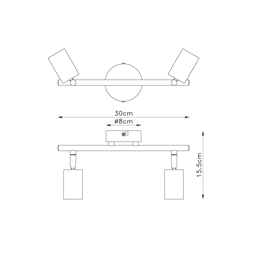 Globo - Lampa 2xE27/60W/230V
