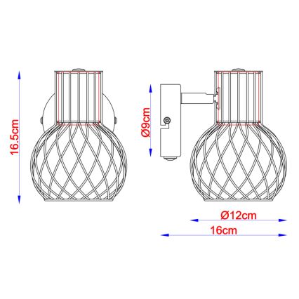 Globo - Sienas lampa 1xE27/40W/230V