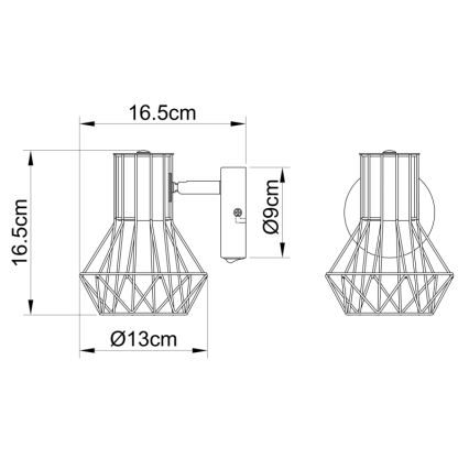 Globo - Sienas lampa 1xE27/40W/230V