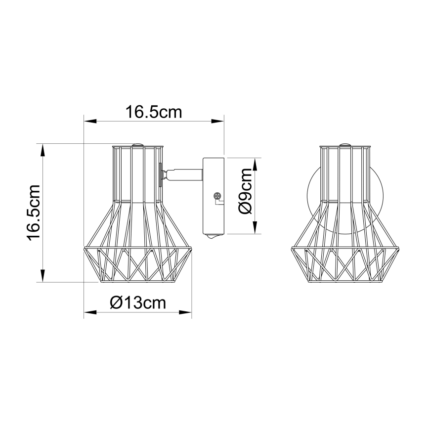 Globo - Sienas lampa 1xE27/40W/230V
