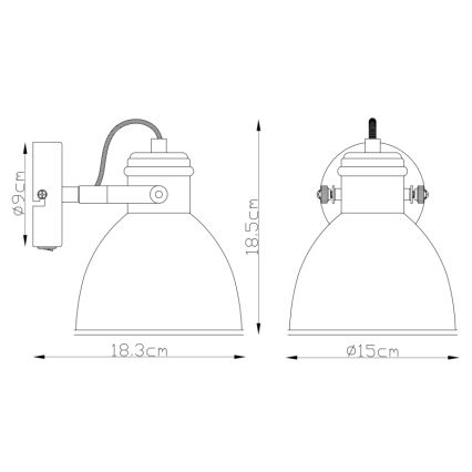 Globo - Sienas lampa 1xE27/40W/230V