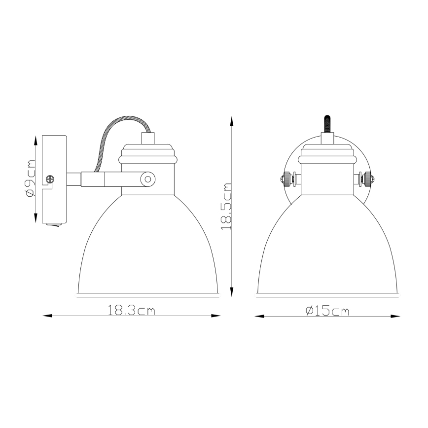 Globo - Sienas starmetis 1xE27/40W/230V