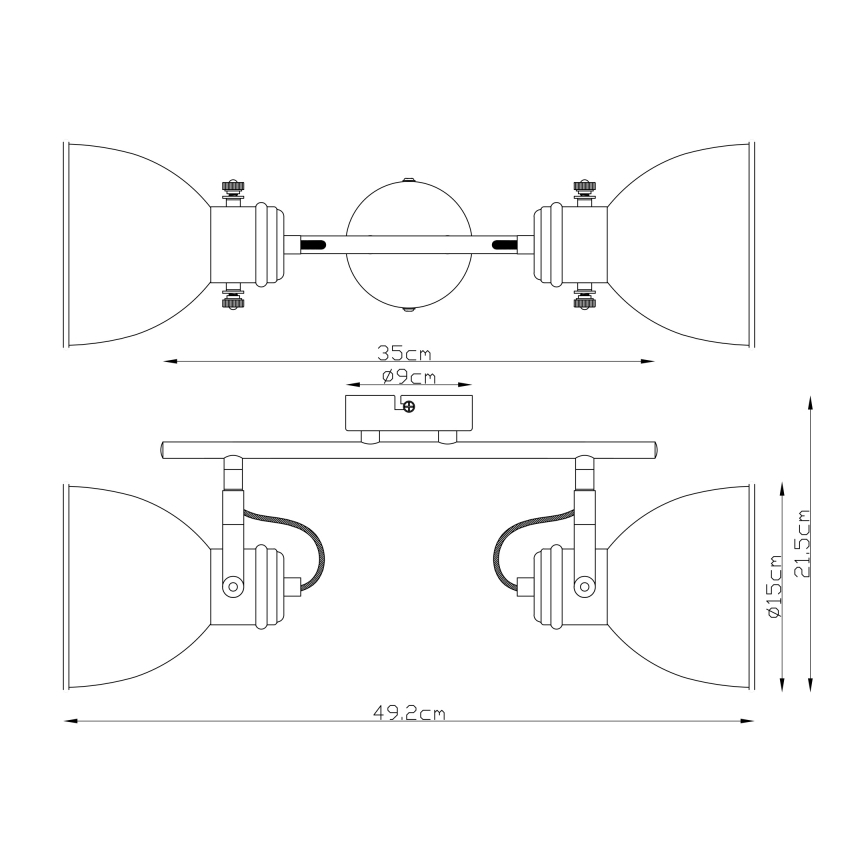 Globo - Lampa 2xE27/40W/230V