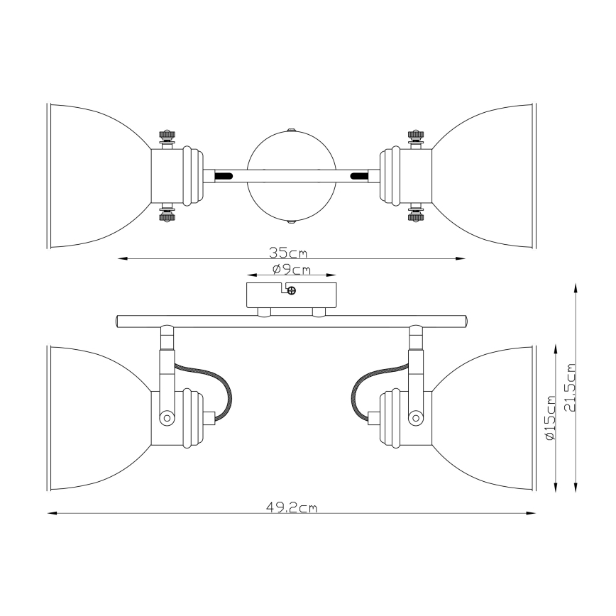 Globo - Lampa 2xE27/40W/230V
