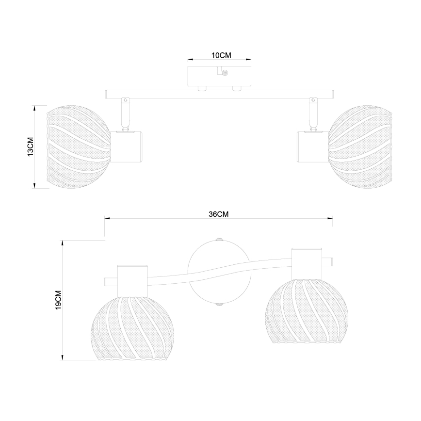 Globo - Lampa 2xE27/40W/230V