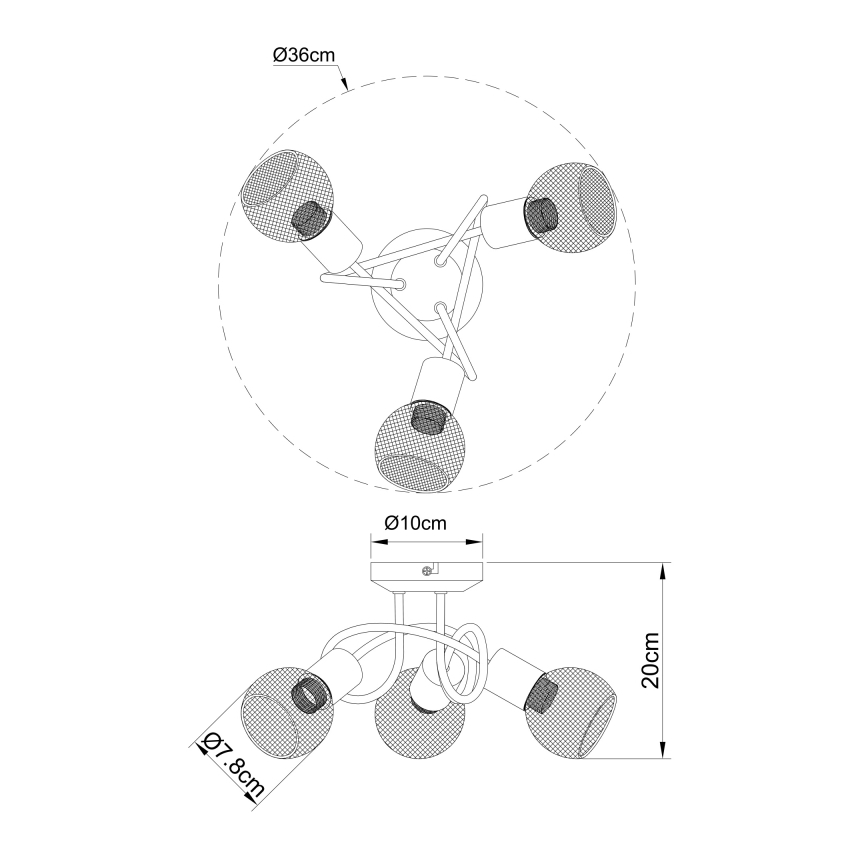 Globo - Pieliekama lustra 3xE14/40W/230V