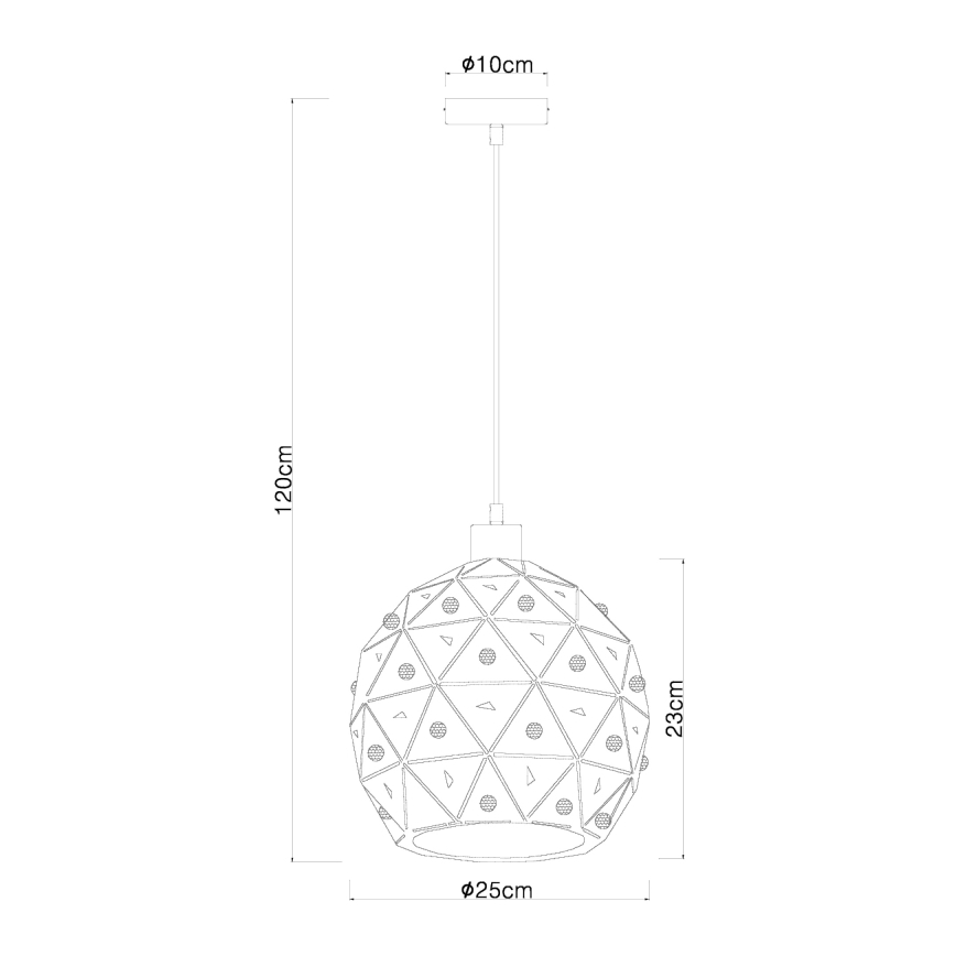 Globo 54029H - Lustra ar auklu JODIE 1xE27/60W/230V d. 25 cm