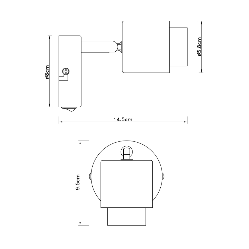 Globo - Sienas starmetis 1xE27/40W/230V