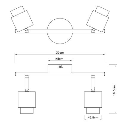 Globo - Lampa 2xE27/40W/230V