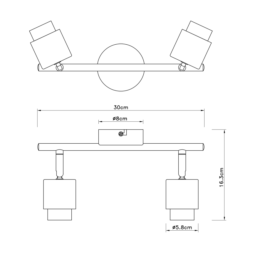 Globo - Lampa 2xE27/40W/230V