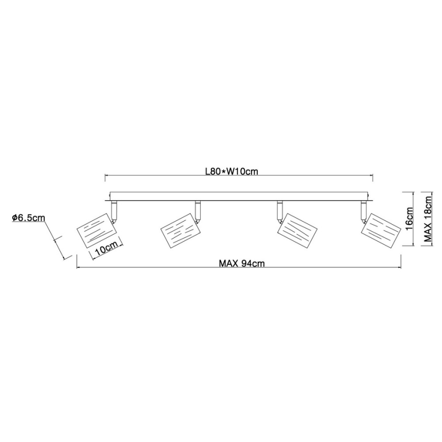 Globo - Starmetis 4xE27/60W/230V