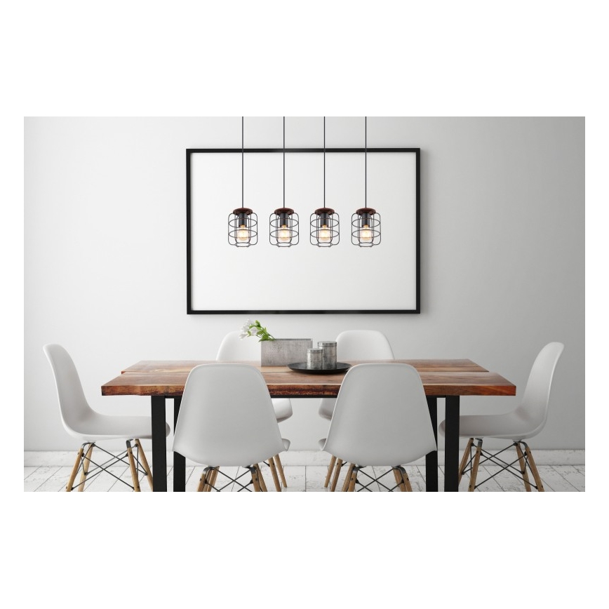 Globo - Piekaramā lustra uz troses 4xE27/40W/230V