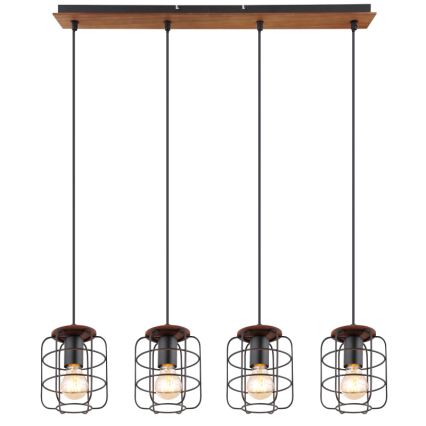 Globo - Piekaramā lustra uz troses 4xE27/40W/230V