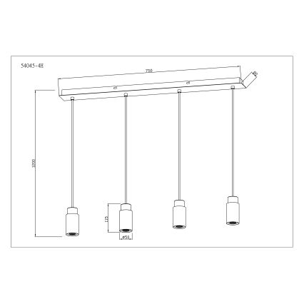 Globo - Lustra ar auklu 4xE27/40W/230V