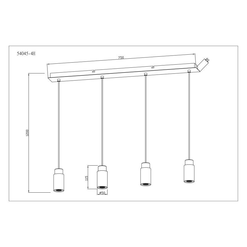 Globo - Lustra ar auklu 4xE27/40W/230V