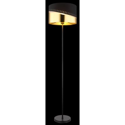 Globo - Grīdas stāvlampa 1xE27/60W/230V d. 35 cm melna/zelta