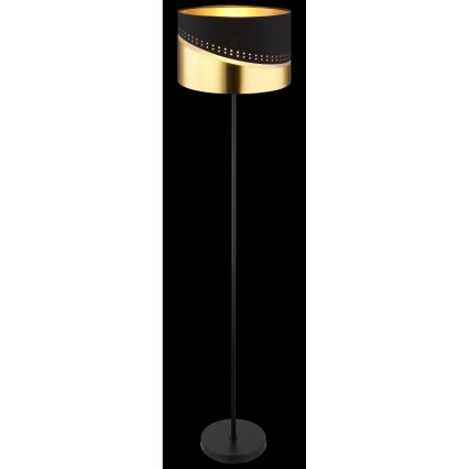 Globo - Grīdas stāvlampa 1xE27/60W/230V d. 35 cm melna/zelta