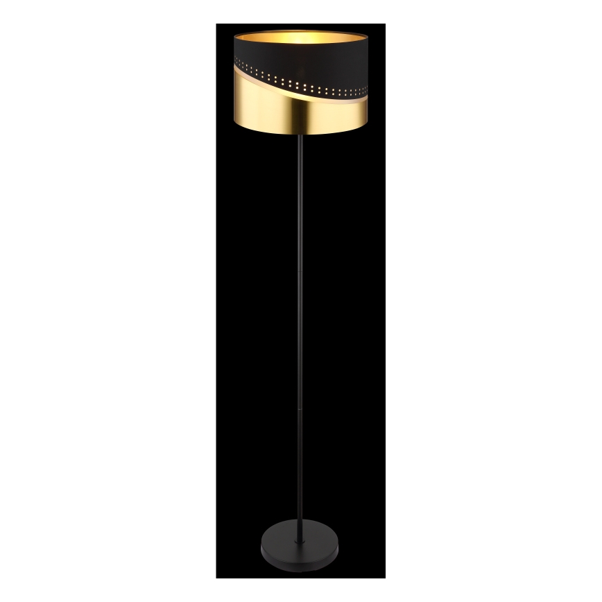 Globo - Grīdas stāvlampa 1xE27/60W/230V d. 35 cm melna/zelta