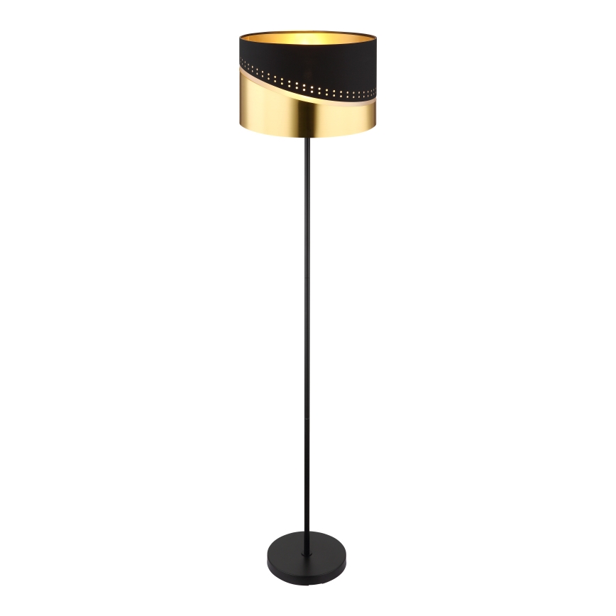 Globo - Grīdas stāvlampa 1xE27/60W/230V d. 35 cm melna/zelta