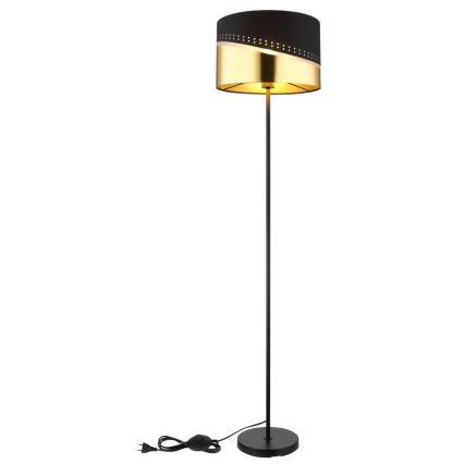 Globo - Grīdas stāvlampa 1xE27/60W/230V d. 35 cm melna/zelta