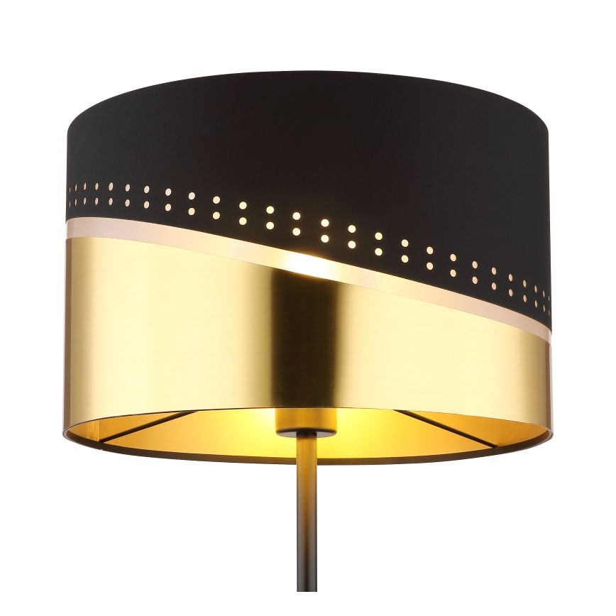 Globo - Grīdas stāvlampa 1xE27/60W/230V d. 35 cm melna/zelta