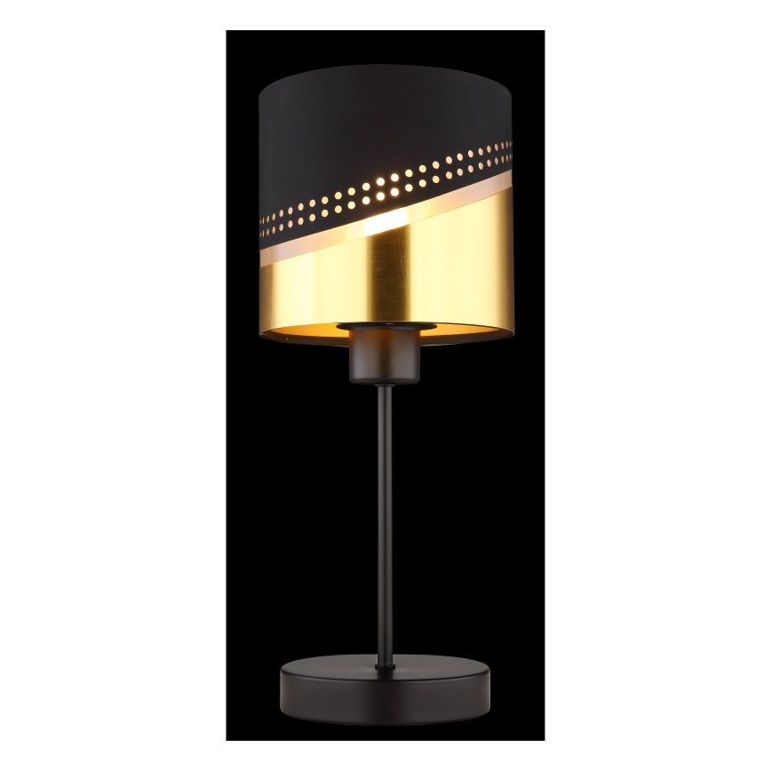 Globo - Galda lampa 1xE27/40W/230V d. 16 cm melna/zelta