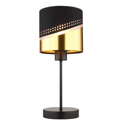 Globo - Galda lampa 1xE27/40W/230V d. 16 cm melna/zelta