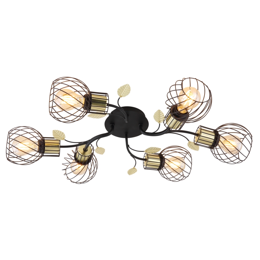 Globo - Pieliekama lustra 6xE27/40W/230V