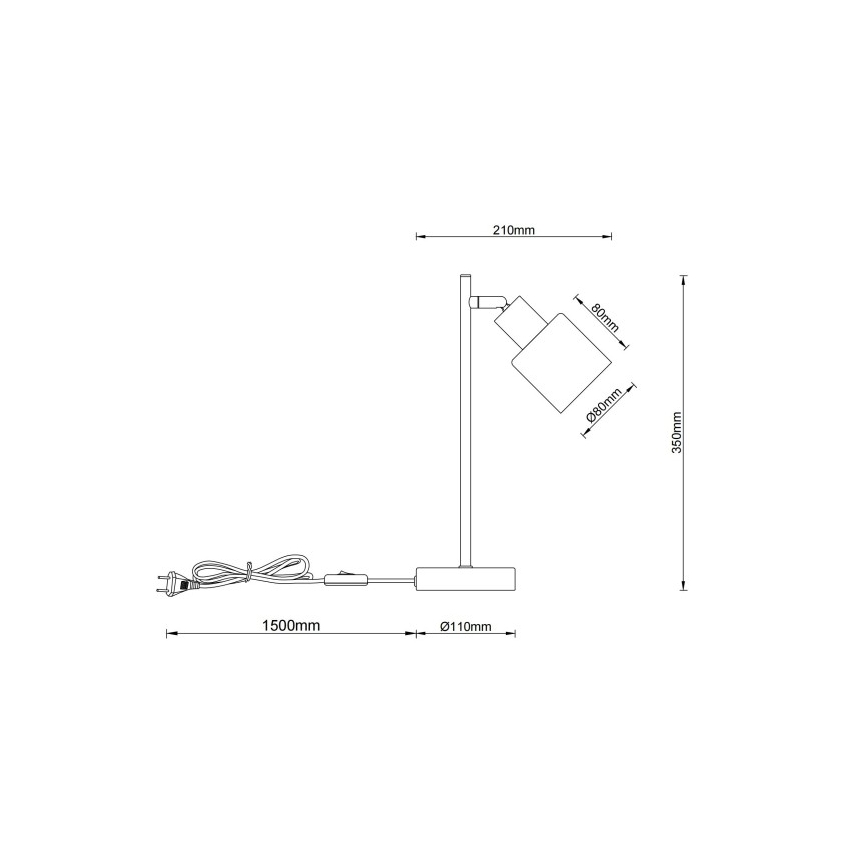 Globo - galda lampa 1x E14/25W/230V