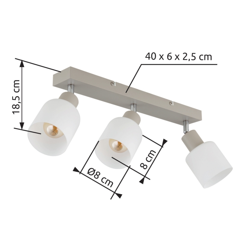 Globo - virziena gaismeklis 3xE14/25W/230V