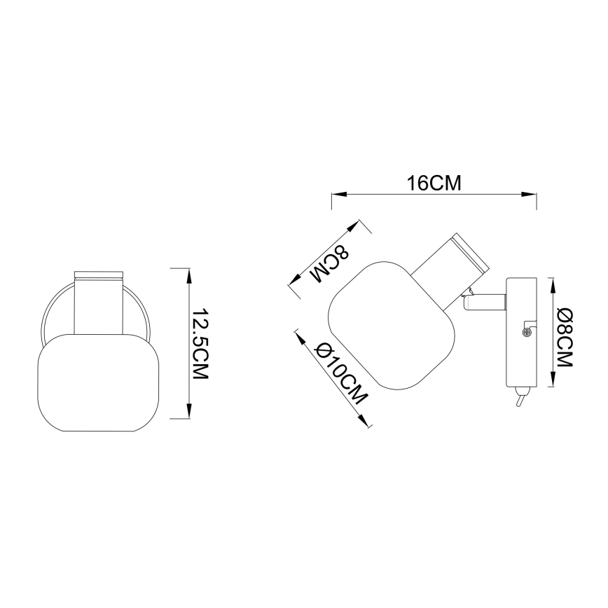 Globo - Sienas lampa 1xE14/40W/230V