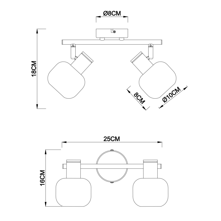 Globo - Lampa 2xE14/40W/230V