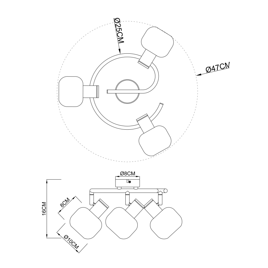 Globo - Lampa 3xE14/40W/230V