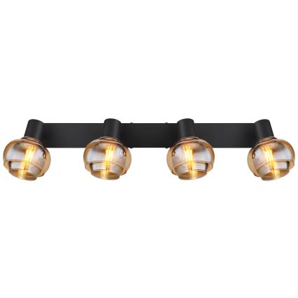 Globo - Virziena gaismeklis 4xE14/40W/230V melns