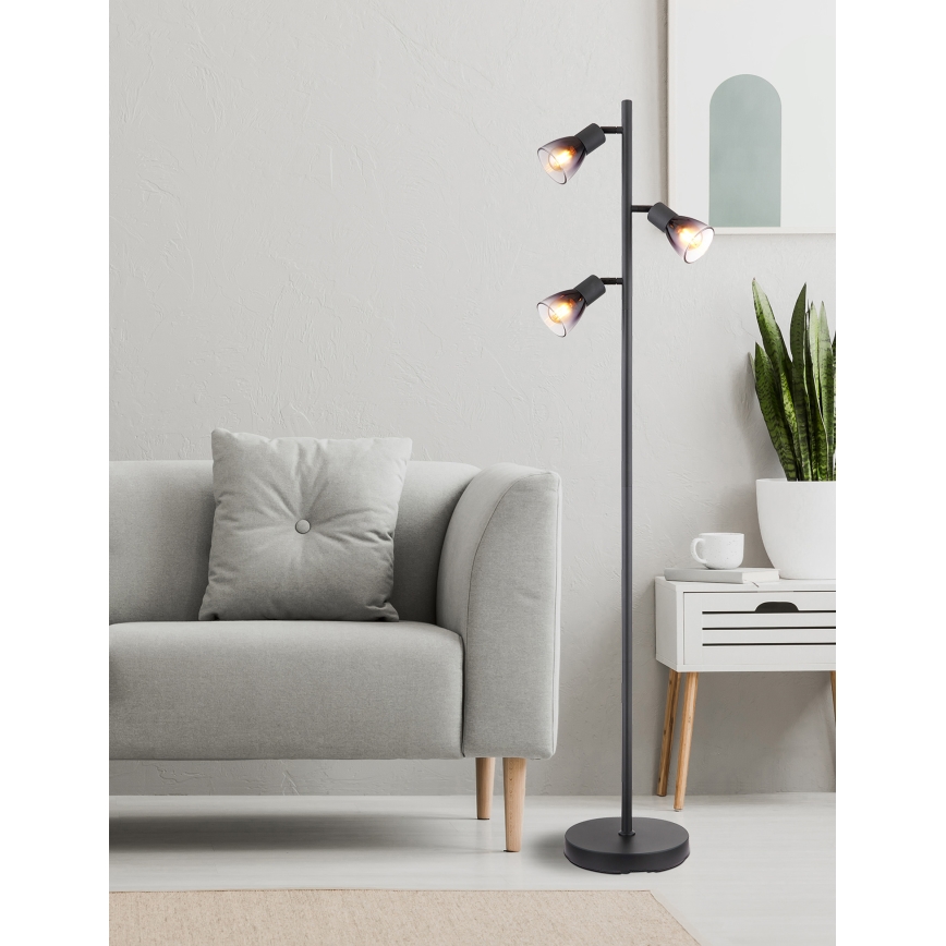 Globo - Grīdas stāvlampa 3xE14/25W/230V melna